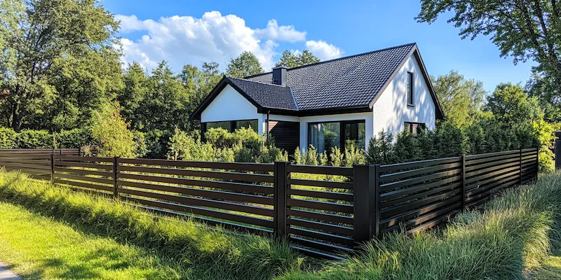 Metallzaun aus Polen mit Montage